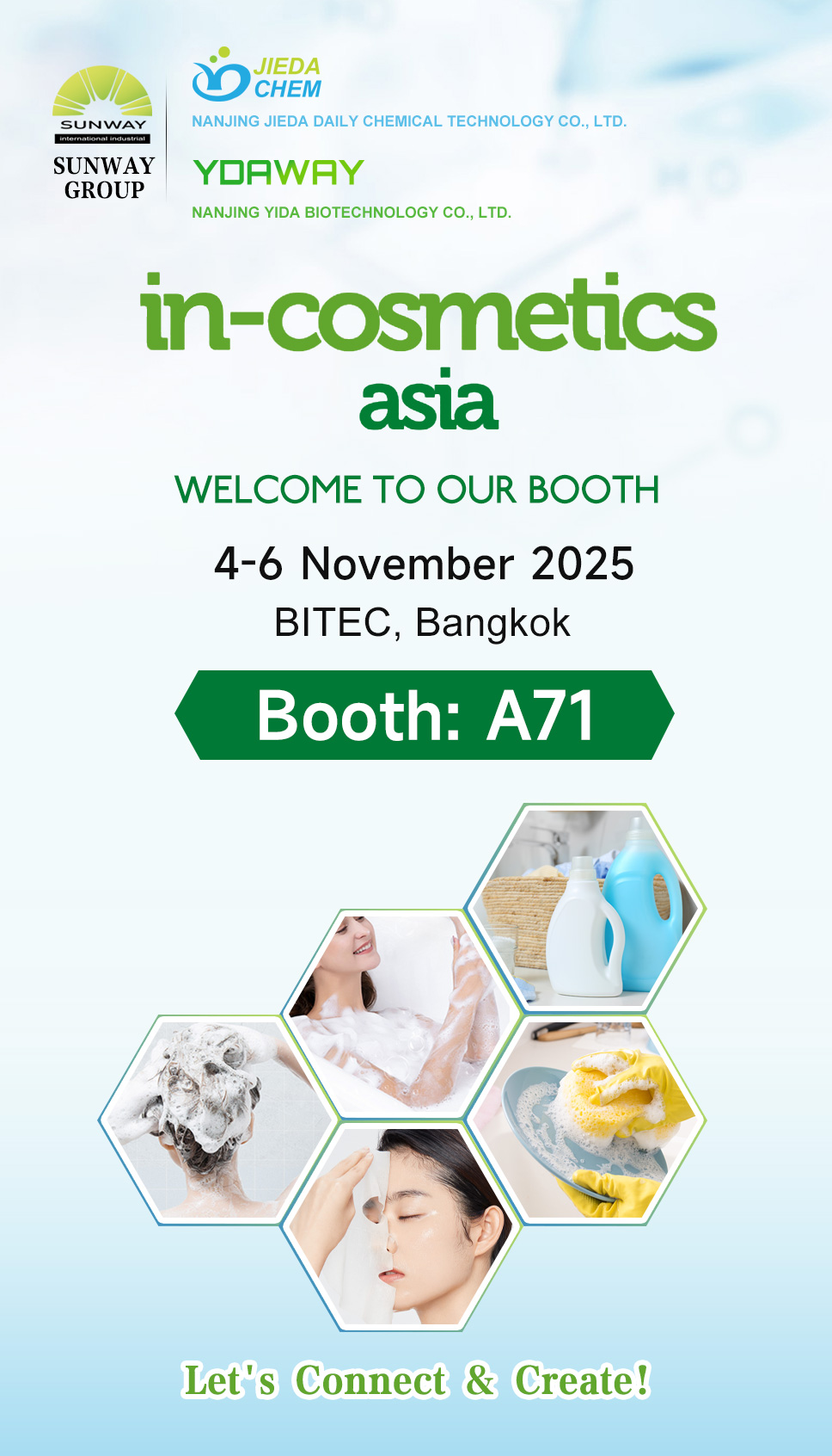 مجموعة صنواي في In-Cosmetics Asia 2025 - جناح A71