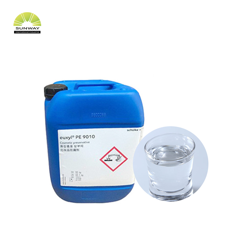 مادة حافظة تجميلية 25 كجم/برميل سائل فينوكسي إيثانول وإيثيل هكسيل جلسرين PE9010