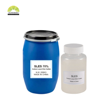 الشركة المصنعة الصينية مصنع المنظفات المواد الخام SLES 70٪ Texapon N70 الصوديوم لوريل الأثير كبريتات AES سعر الشامبو بالسطح CAS 68585-34-2