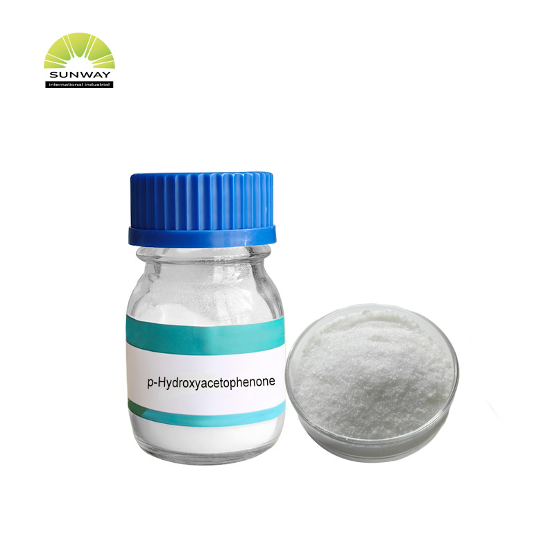 مسحوق بلوري أبيض مائل للصفرة، هيدروكسي أسيتوفينون، مادة حافظة تجميلية نقية بنسبة 99%، لمنظفات الغسيل