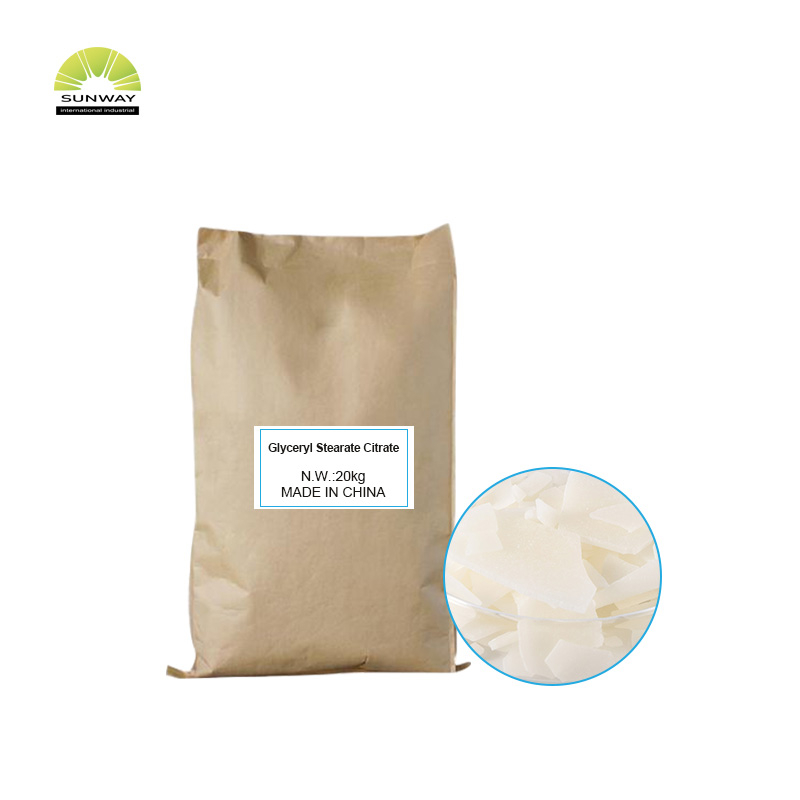 مستحلب تجميلي ممتاز، 100% غليسيريل ستيرات سيترات، رقم CAS 55840-13-6، للاستخدام في المكياج