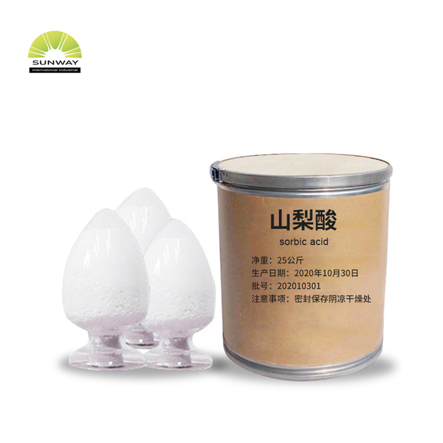 المضافات الغذائية بالجملة حمض السوربيك السائبة Caas 110-44-1 مسحوق حمض السوربيك الغذاء الصف