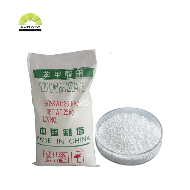 شركة Sunway Manufaction Sale Sale Presmorevative 99 ٪ Benzoate Benzoate Powder للمنظفات